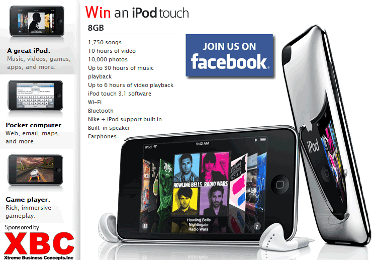 Win an IPOD Touch with Buy Chippie Online